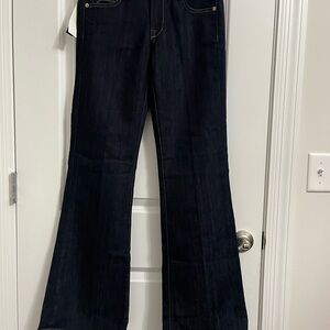 Fidelity Women's Deep Indigo Flare Jeans